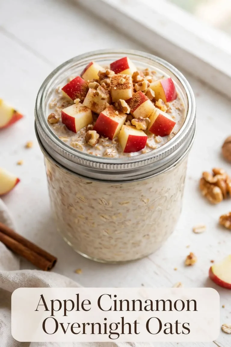 Apple Cinnamon Overnight Oats full recipe